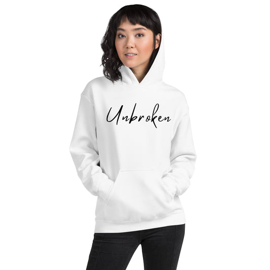 Unbroken Strength White Hoodie